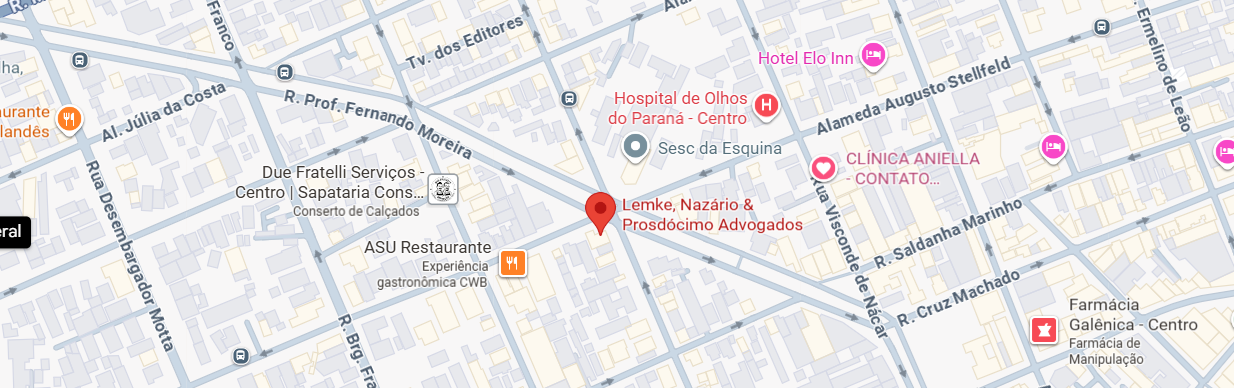 Mapa do escritório de advocacia